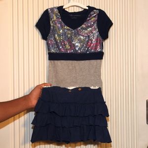 Cute 2 pc. set- Super Girl, Skirt & Top, Hoodie